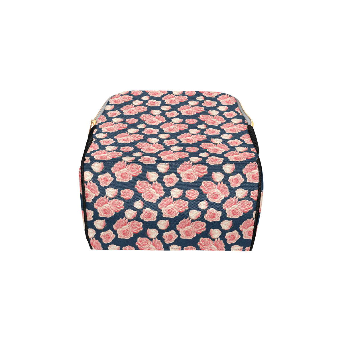 Rose Pattern Print Design A03 Diaper Bag Backpack