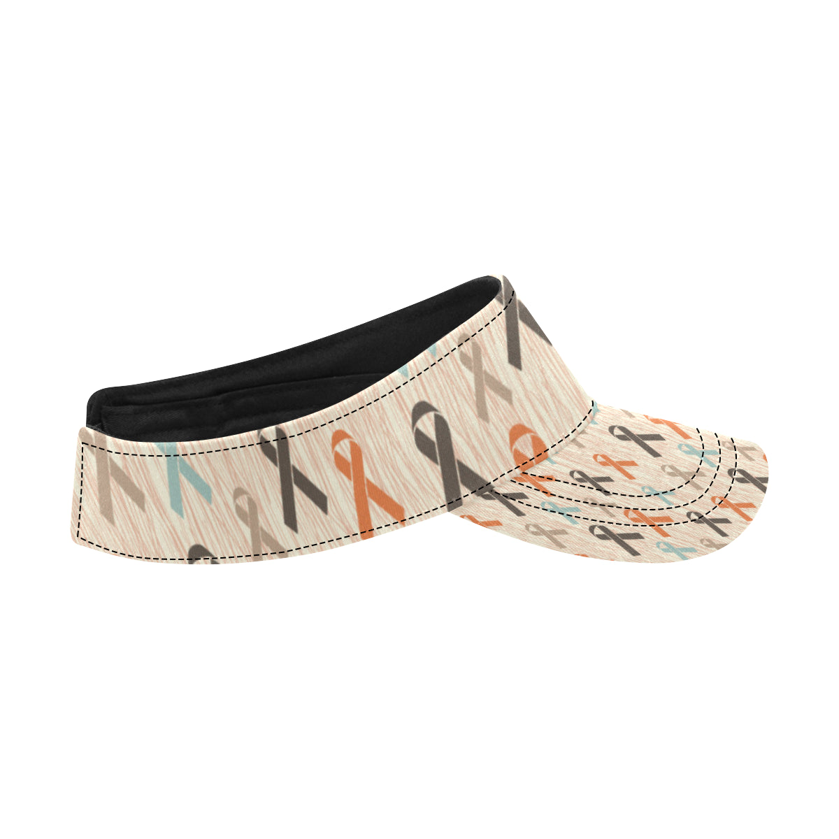 Cancer Awareness Pattern Print Design 01 Unisex Sun Visor