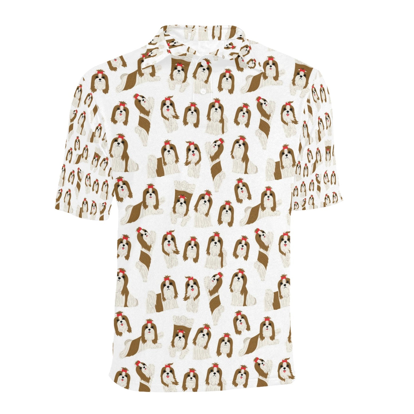 Shih Tzu Print Design LKS302 Men Polo Shirt