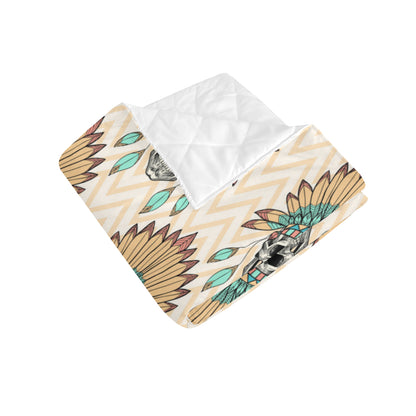 Indian Skull Pattern Premium Quilt