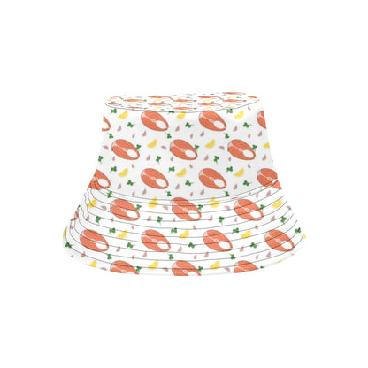 Salmon Steak Print Design LKS303 Unisex Bucket Hat