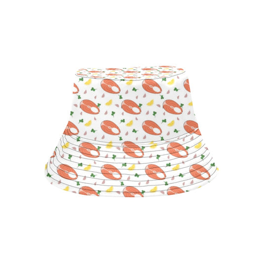 Salmon Steak Print Design LKS303 Unisex Bucket Hat
