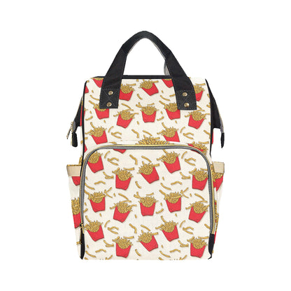 French Fried Pattern Print Design 01 Diaper Bag Backpack
