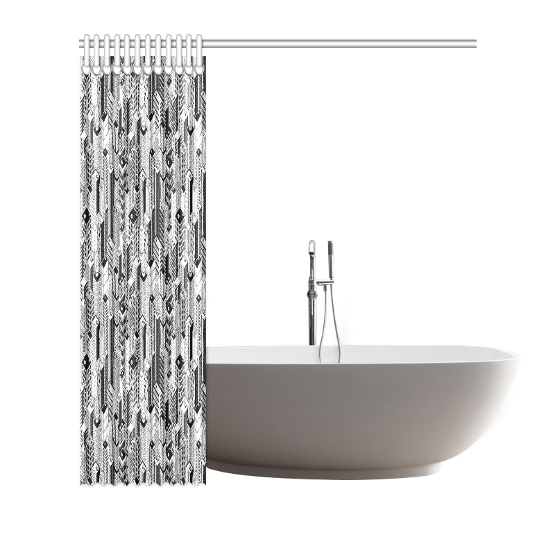 City  Pattern Print Design 02 Shower Curtain