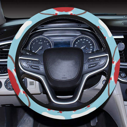Ski Print Design LKS309 Steering Wheel Cover with Elastic Edge