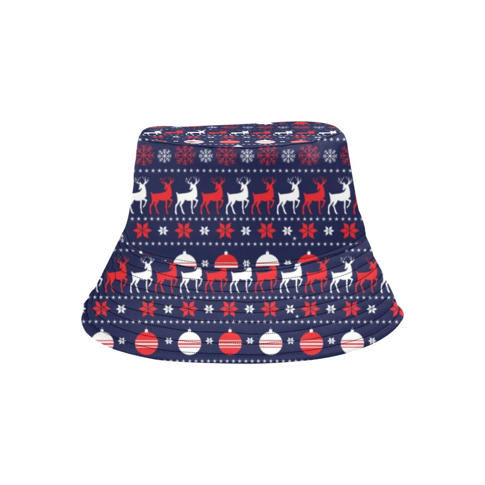 Reindeer Print Design LKS404 Unisex Bucket Hat