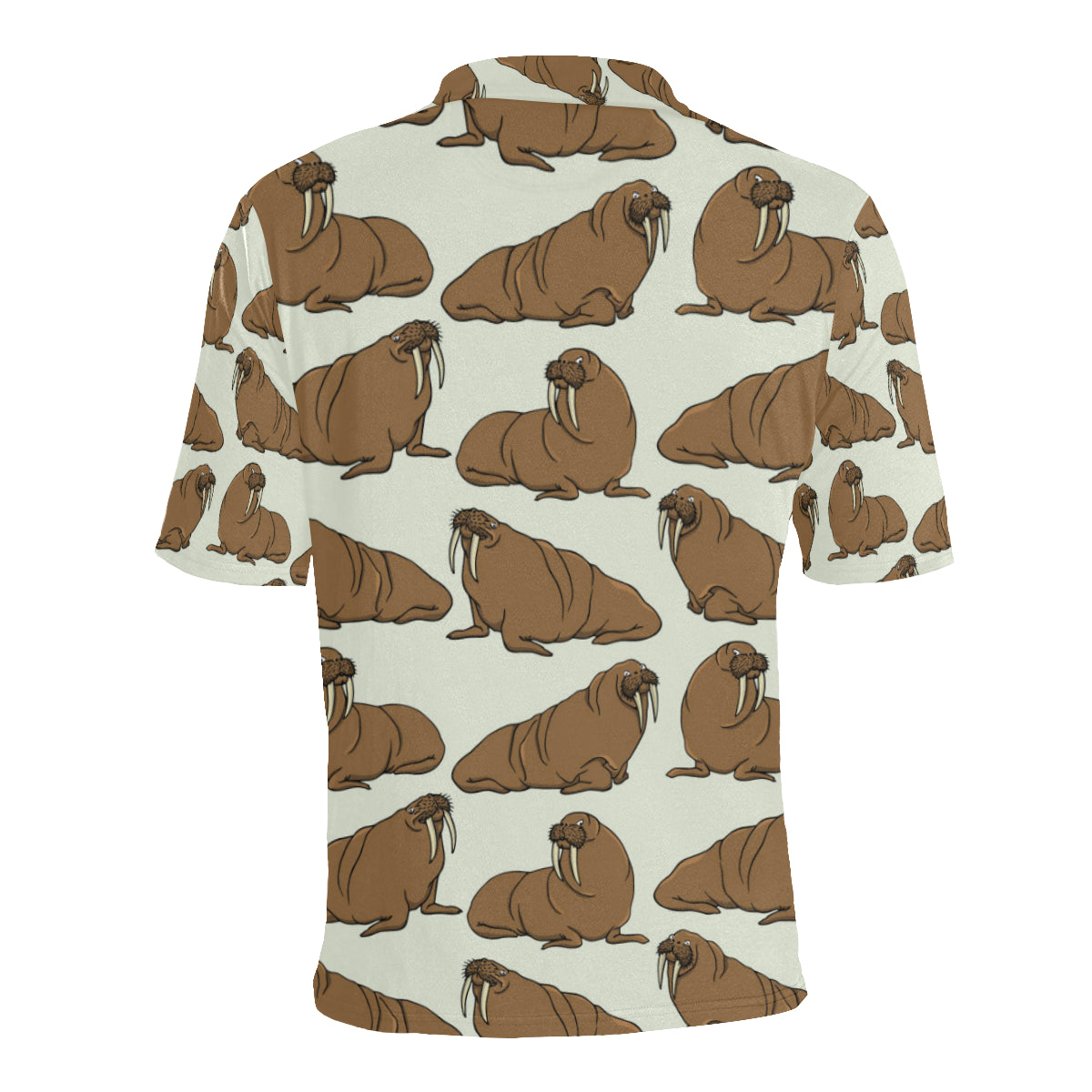 Walrus Pattern Print Design 03 Men Polo Shirt