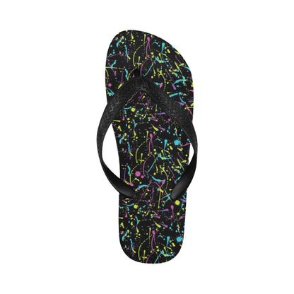 Splatter Multicolor Print Design LKS302 Flip Flops