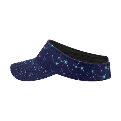 Constellation Pattern Print Design 01 Unisex Sun Visor