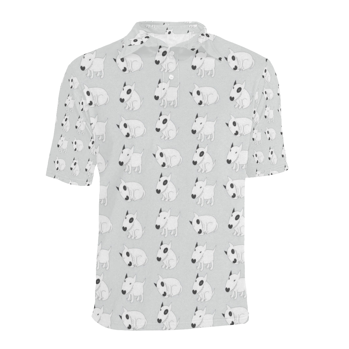 Bull Terrier hand draw Print Pattern Men Polo Shirt