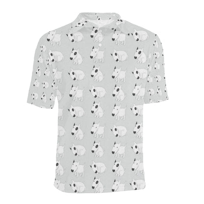 Bull Terrier hand draw Print Pattern Men Polo Shirt