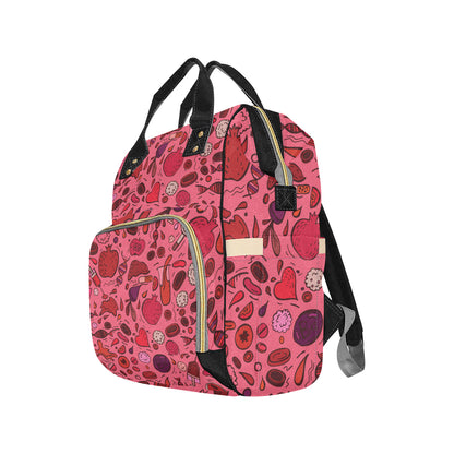 Phlebotomist Pattern Print Design A01 Diaper Bag Backpack