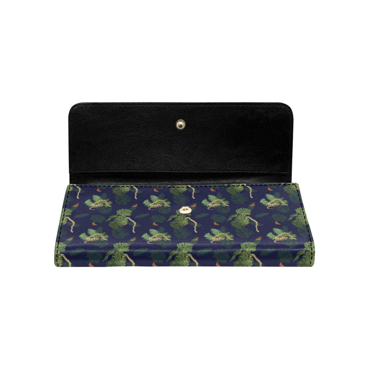 Boa Pattern Print Design 02 Women's Trifold Wallet