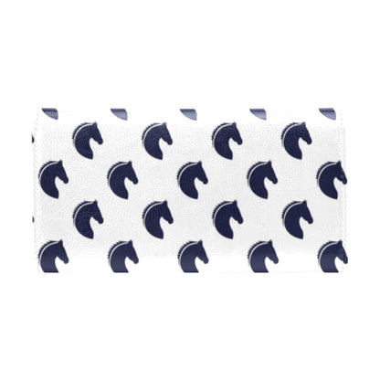 Horse Head Print Design LKS303 Women's Trifold Wallet