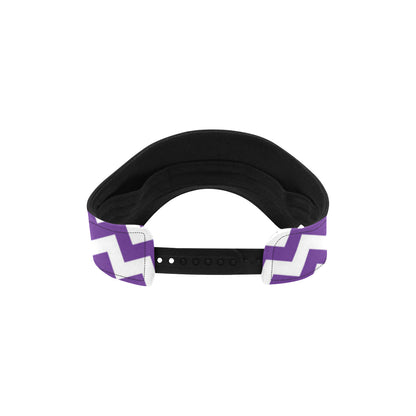 Chevron Purple Pattern Print Design 03 Unisex Sun Visor