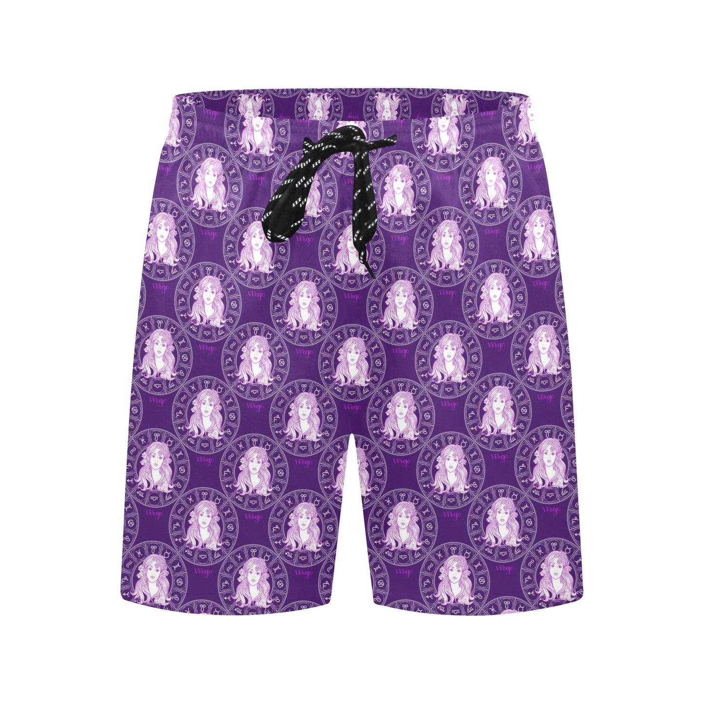 Virgo Print Design LKS301 Men's Swim Trunks Beach Shorts