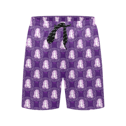 Virgo Print Design LKS301 Men's Swim Trunks Beach Shorts