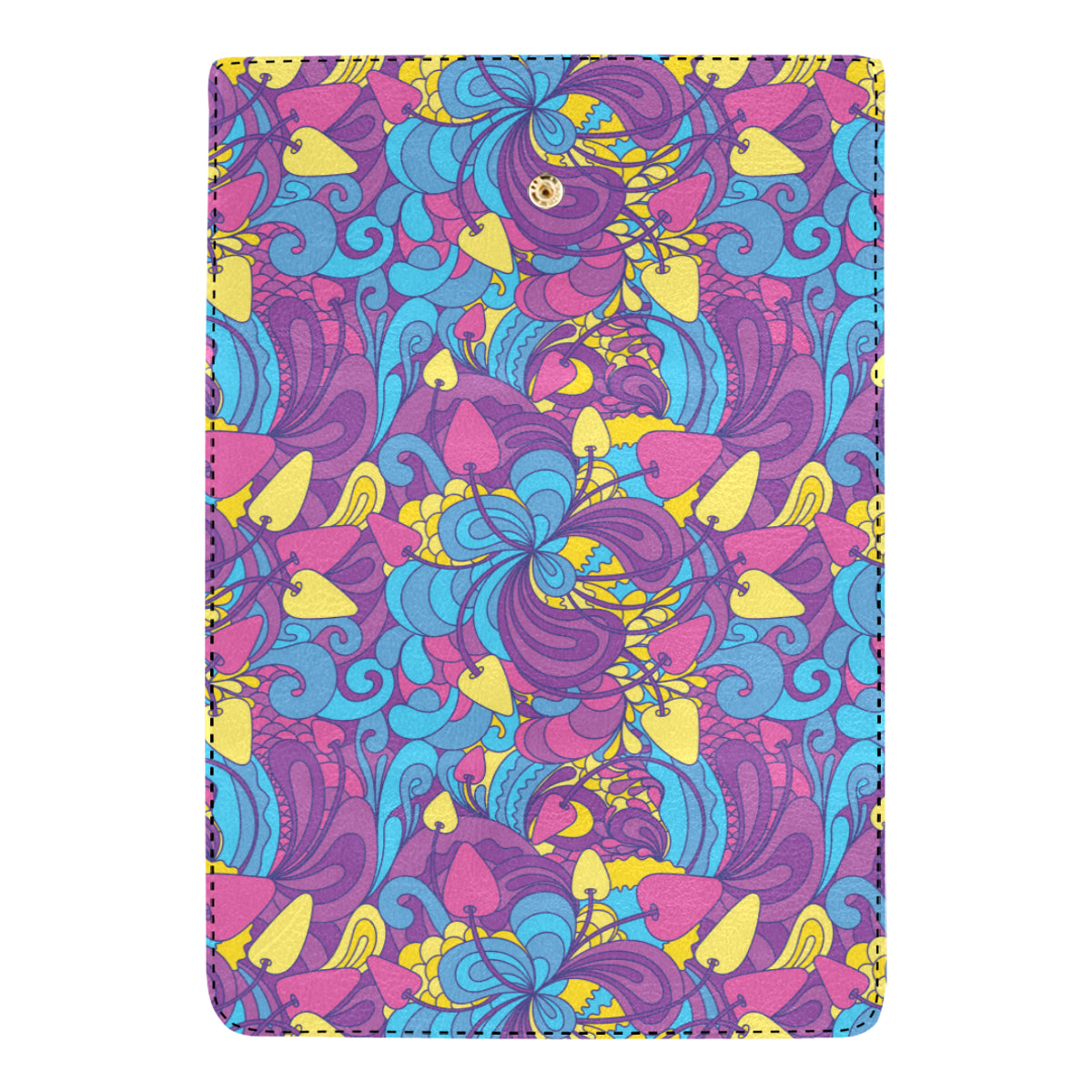 Psychedelic Mushroom Pattern Print Design A03 Women's Trifold Wallet