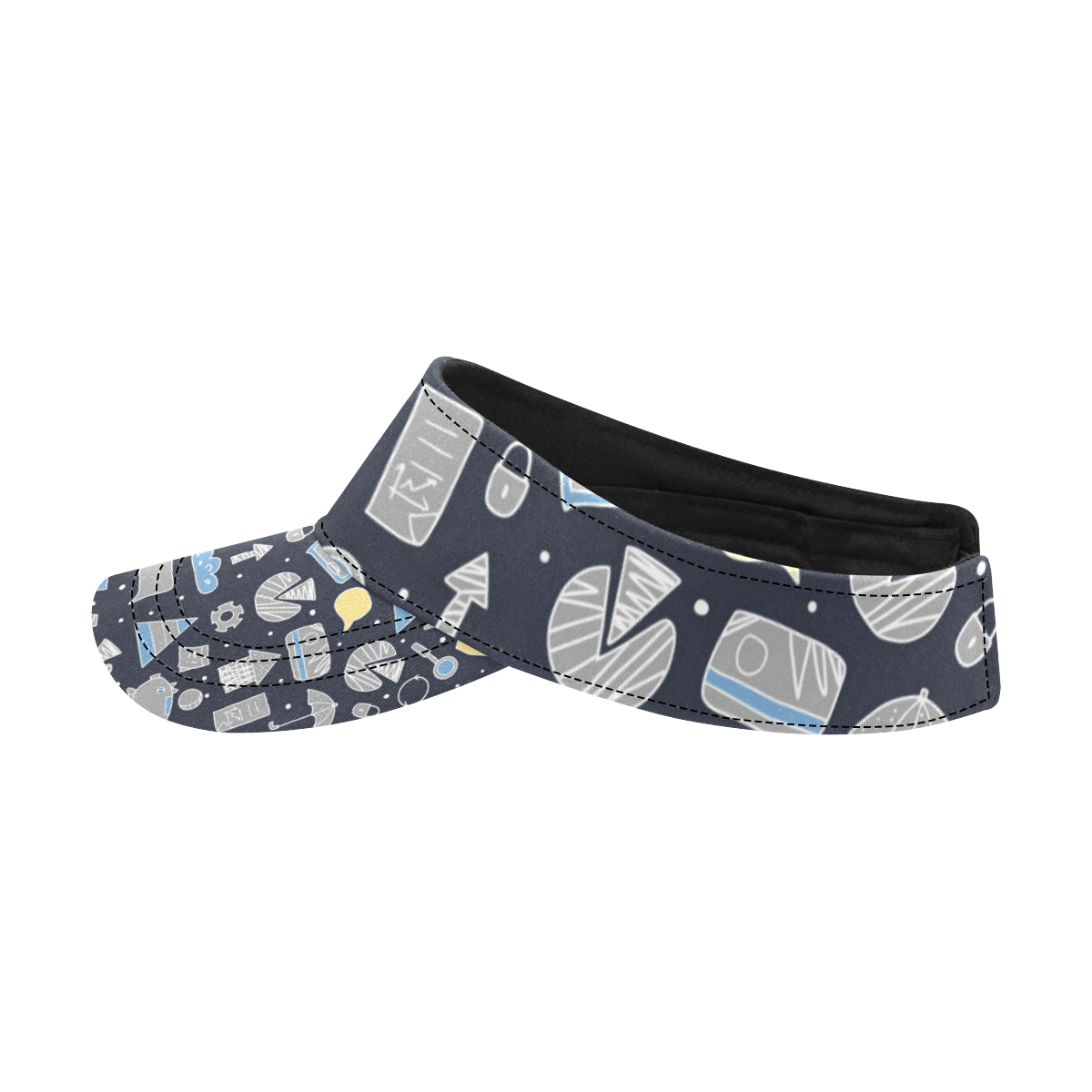 Accounting Financial Pattern Print Design 04 Unisex Sun Visor