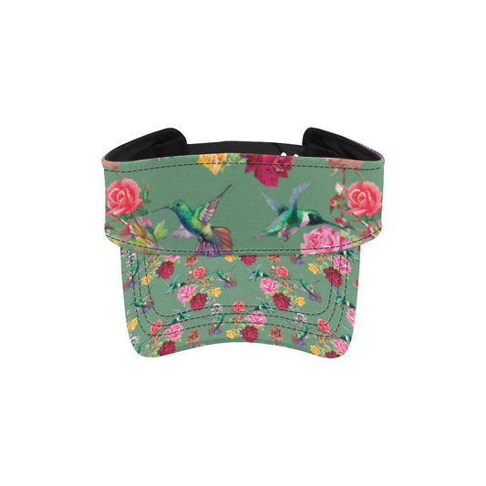 Hummingbird with Rose Themed Print Unisex Sun Visor