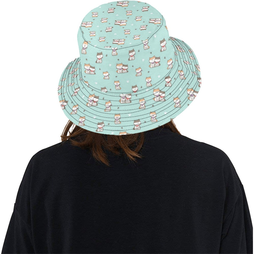 Shiba Inu Print Design LKS302 Unisex Bucket Hat