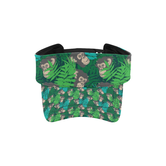 Chimpanzee Pattern Print Design 01 Unisex Sun Visor