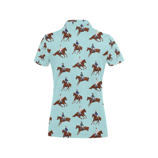 Equestrian Horse Riding Women's Polo Shirt