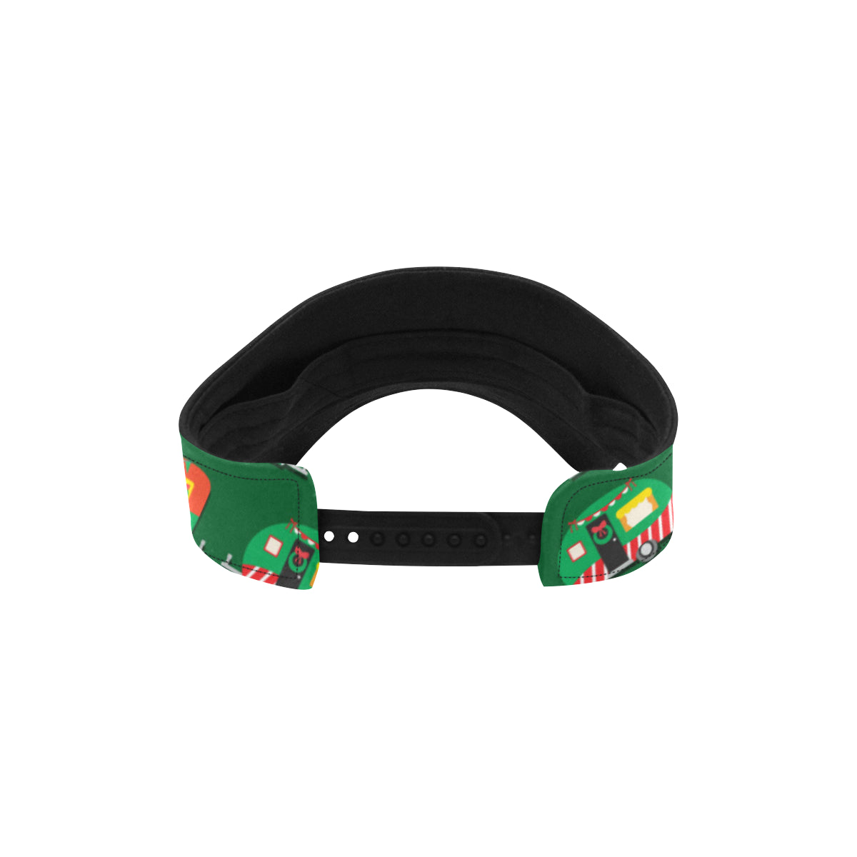 Camper Camping Christmas Themed Print Unisex Sun Visor
