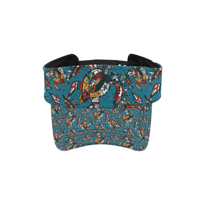 Sea Turtle Tribal Colorful Hand Drawn Unisex Sun Visor