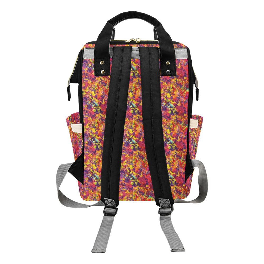 Splatter Print Design LKS303 Diaper Bag Backpack