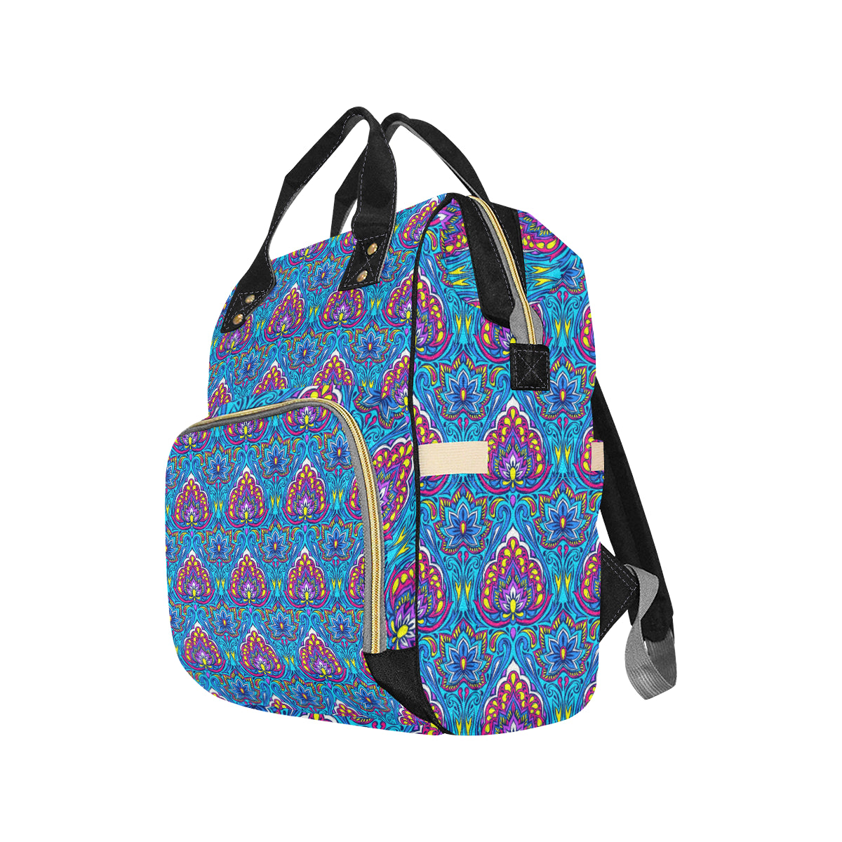 lotus Boho Pattern Print Design LO010 Diaper Bag Backpack
