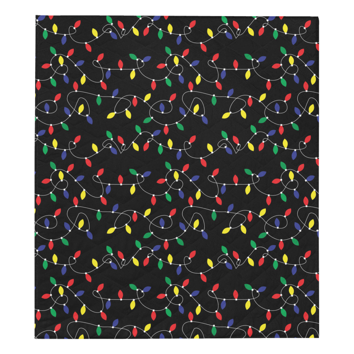 Christmas Light Pattern Print Design 04 Premium Quilt
