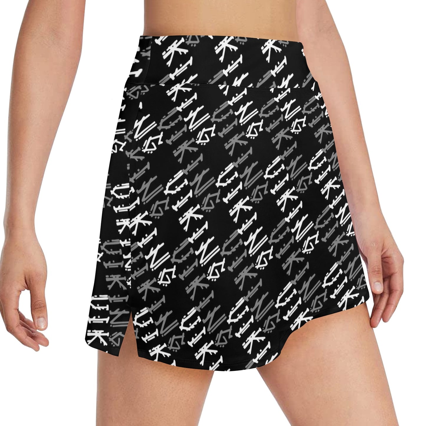 Vikings Print Design LKS306 17" Golf & Pickleball Skort with Pockets