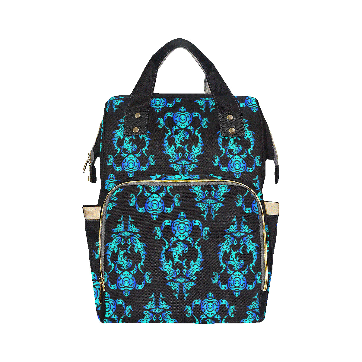 Sea turtle Polynesian Tribal Hawaiian Diaper Bag Backpack