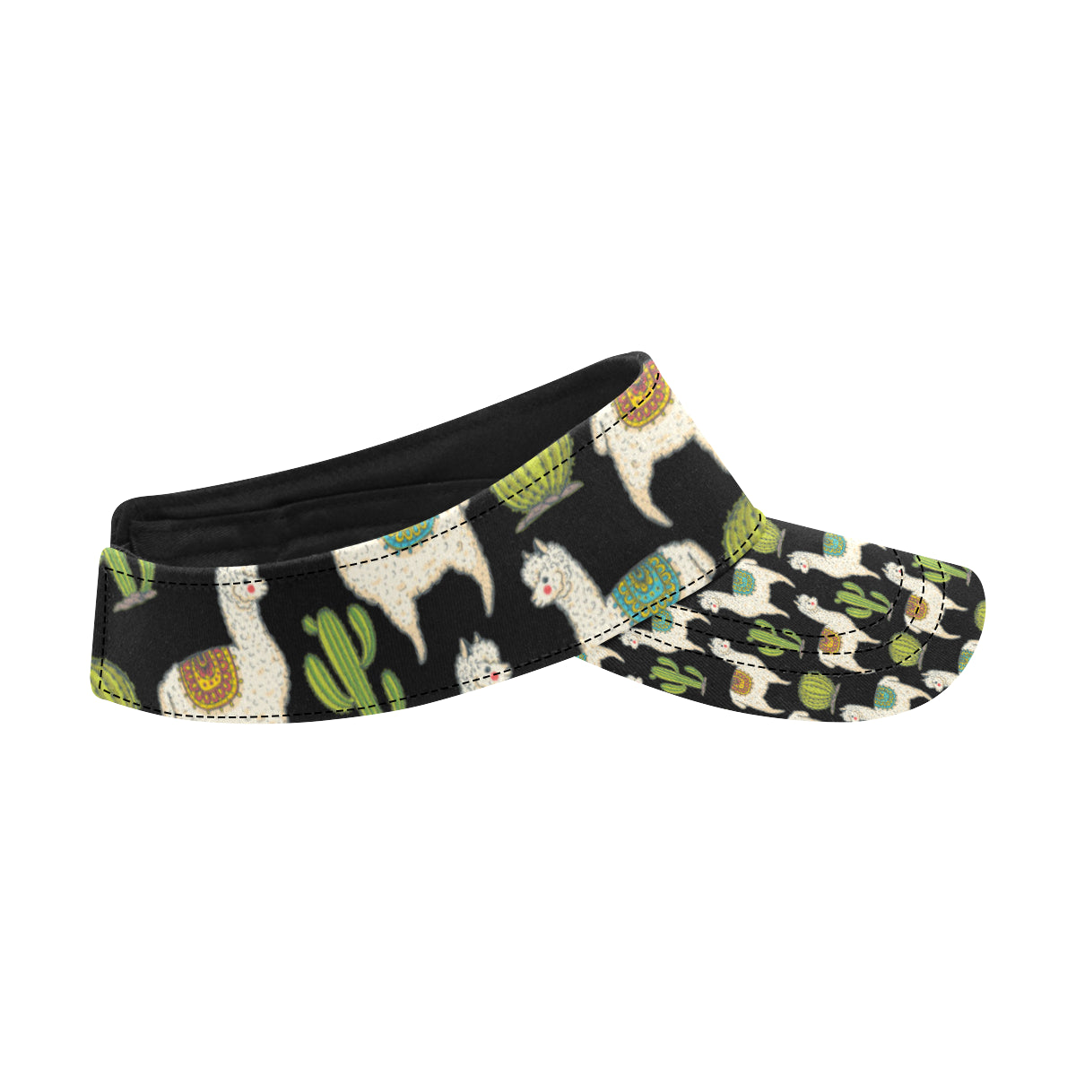 Alpaca Cactus Pattern Print Design 07 Unisex Sun Visor