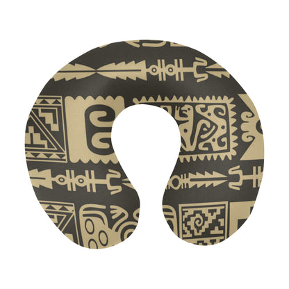 Mayan Pattern Print Design 03 U-Shaped Travel Neck Pillow