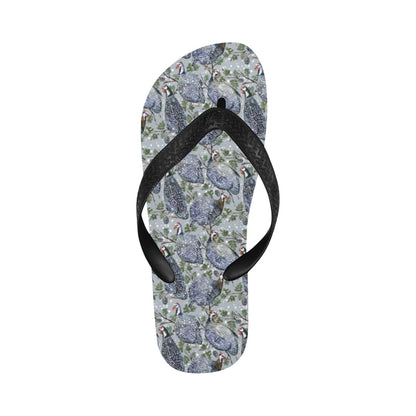 Guinea Fowl Print Design LKS402 Flip Flops
