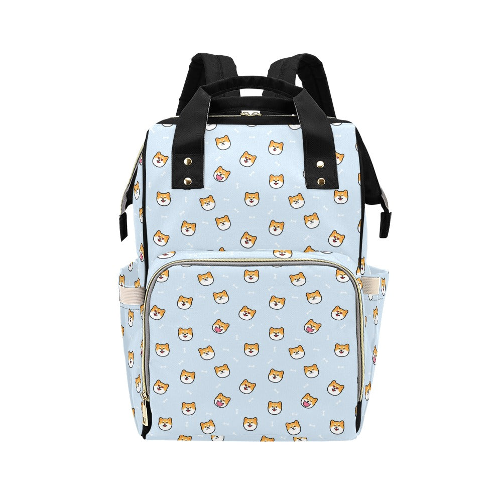 Shiba Inu Print Design LKS3012 Diaper Bag Backpack