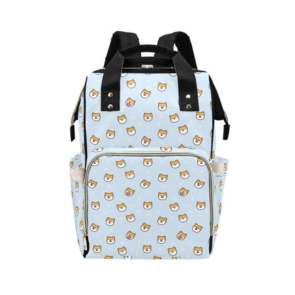 Shiba Inu Print Design LKS3012 Diaper Bag Backpack