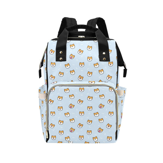 Shiba Inu Print Design LKS3012 Diaper Bag Backpack