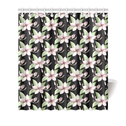 Plumeria Pattern Print Design PM02 Shower Curtain