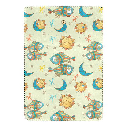 Pisces Pattern Print Design A03 Women's Trifold Wallet