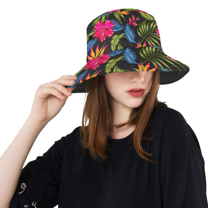 Bird Of Paradise Pattern Print Design BOP014 Unisex Bucket Hat