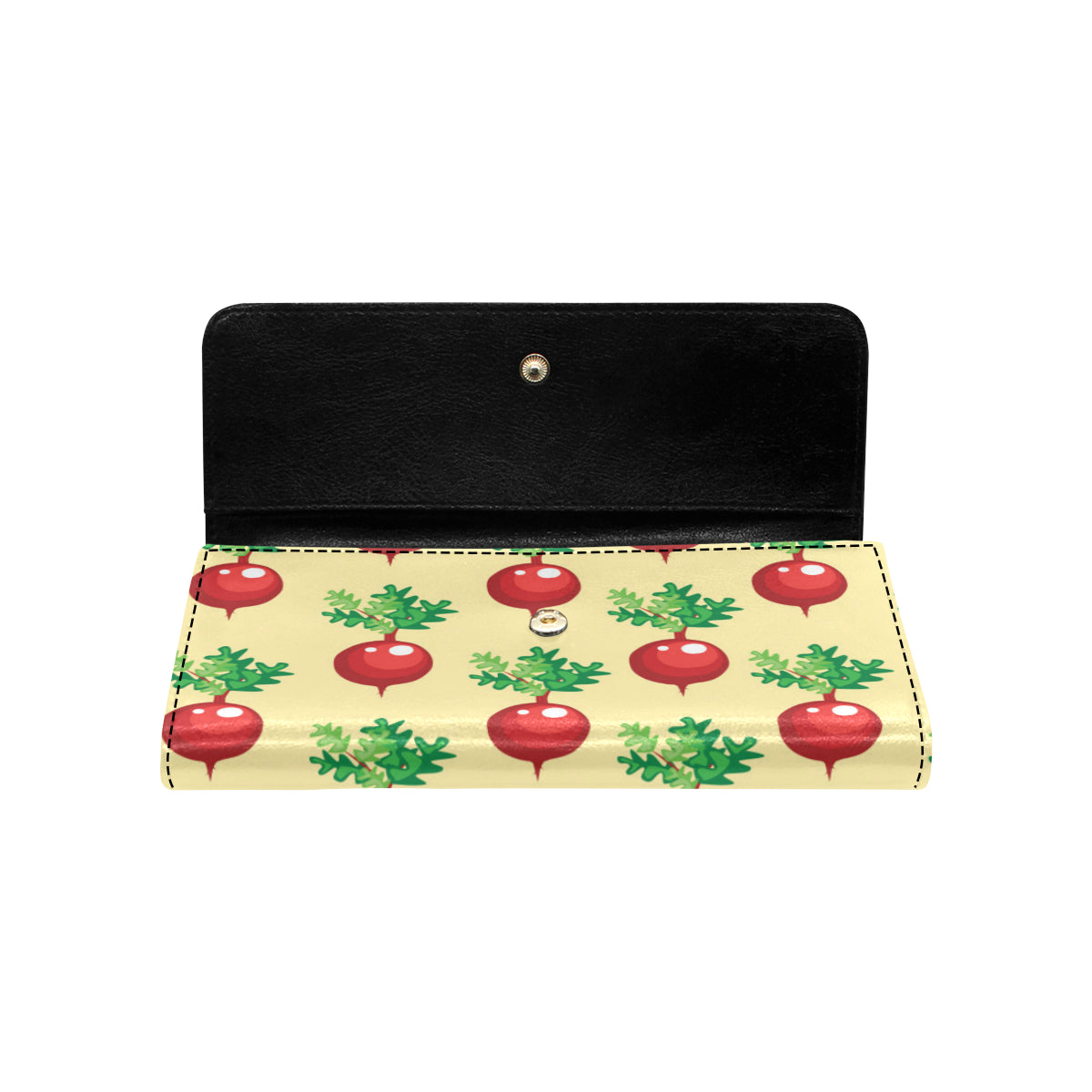 Radish Pattern Print Design A02 Women's Trifold Wallet