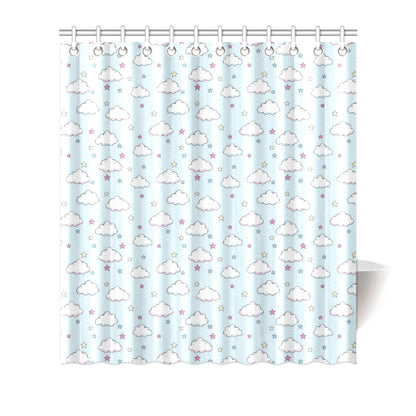 Cloud  Pattern Print Design 01 Shower Curtain