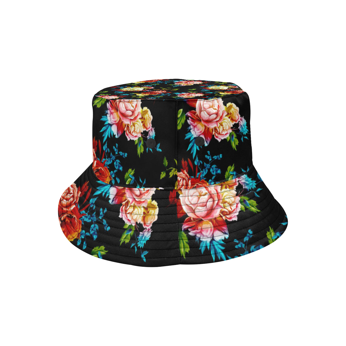 Peony Pattern Print Design PE07 Unisex Bucket Hat