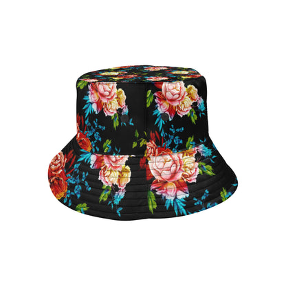 Peony Pattern Print Design PE07 Unisex Bucket Hat