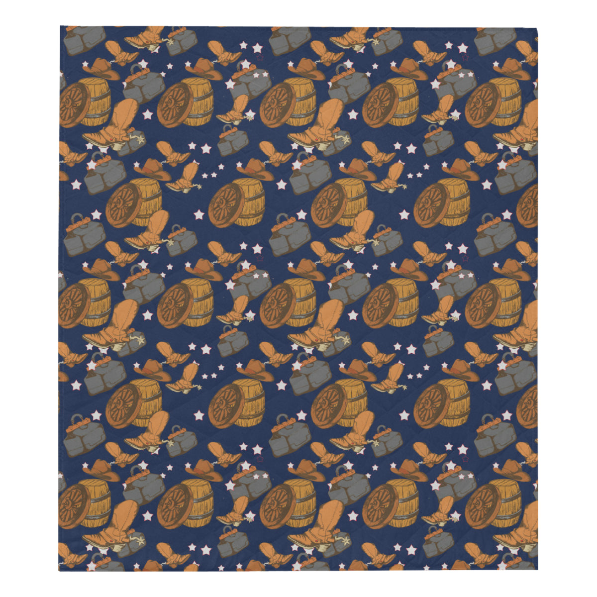 Cowboy Pattern Print Design 03 Premium Quilt