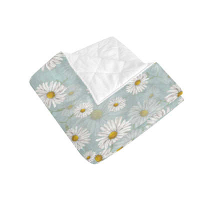 Daisy Pattern Print Design DS012 Premium Quilt