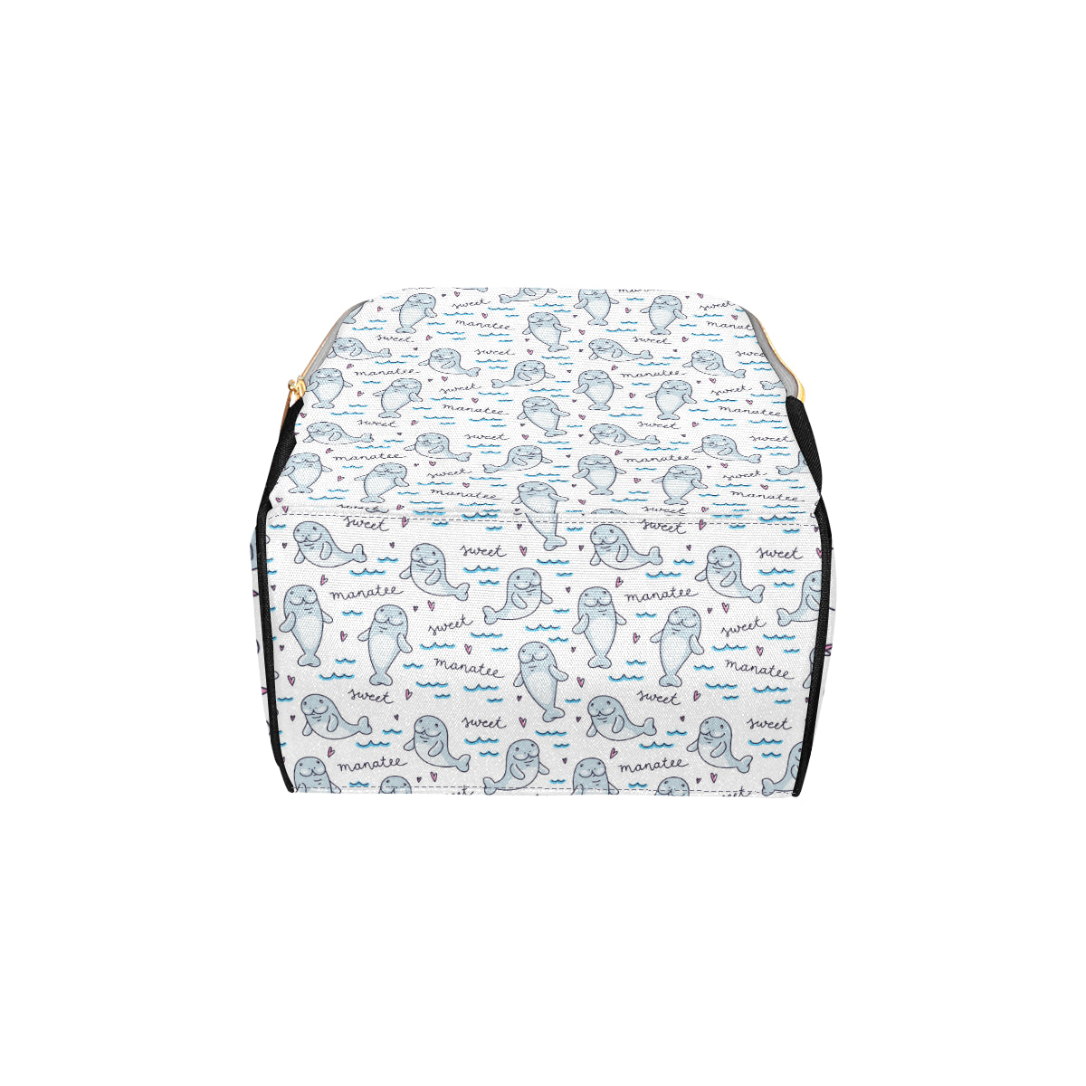 Manatee Baby Pattern Print Design 03 Diaper Bag Backpack